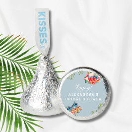 Tropical Flowers Blue Beach Vrijgezellenfeest Favo