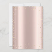 Tropical Flowers Diamonds Roos Gold 30e verjaardag Kaart (Achterkant)