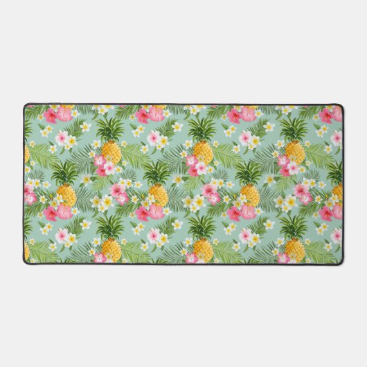 Tropical Flowers & Pineapples Bureaumat (Voorkant)