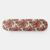 Tropical flowers seamless pattern | red flowers persoonlijk skateboard (Horizontaal)