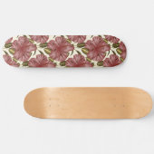 Tropical flowers seamless pattern | red flowers persoonlijk skateboard (Horizontaal)