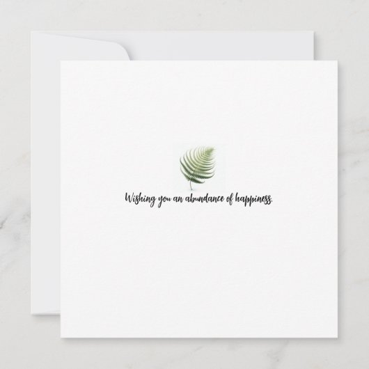 Tropical Flowers Verjaardagswensen Kaart (Achterkant)