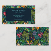Tropical Flowers Visitekaartje (Voorkant / Achterkant)