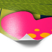 Tropical Flowers Welsh Bedankt Poster (Hoek)