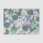 Tropical Foliage Floral Pattern Tissuepapier (Voorkant)