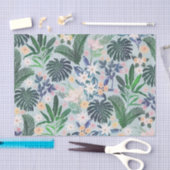 Tropical Foliage Floral Pattern Tissuepapier (Craft)