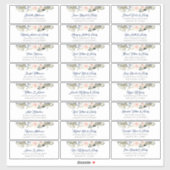 Tropical Foliage Gast Namen Adresetiketten Sticker (Vel)