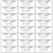 Tropical Foliage Gast Namen Adresetiketten Sticker (Voorkant)