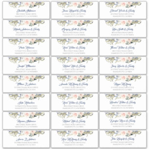 Tropical Foliage Gast Namen Adresetiketten Sticker