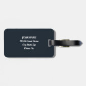 Tropical Foliage Waterverf Paradise Bagagelabel (Achterkant horizontaal)