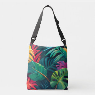 Tropical Foliage Waterverf Paradise Crossbody Tas