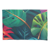 Tropical Foliage Waterverf Paradise Kussensloop (Voorkant)