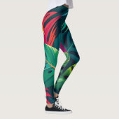 Tropical Foliage Waterverf Paradise Leggings (Rechts)