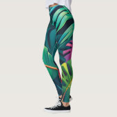 Tropical Foliage Waterverf Paradise Leggings (Links)