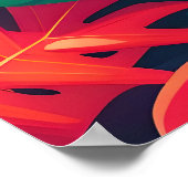 Tropical Foliage Waterverf Paradise Poster (Hoek)