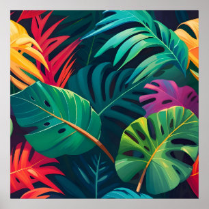 Tropical Foliage Waterverf Paradise Poster