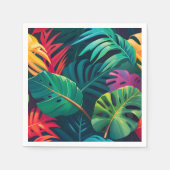 Tropical Foliage Waterverf Paradise Servet (Voorkant)