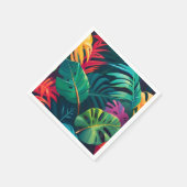 Tropical Foliage Waterverf Paradise Servet (Hoek)