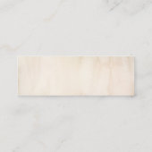 Tropical Foliage Wedding Website of Gift Registry Mini Visitekaartje (Achterkant)