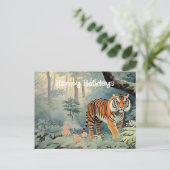Tropical Forest Wildlife Tijger  Briefkaart (Staand voorkant)