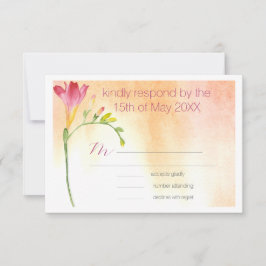 Tropical Freesia Boho Wedding RSVP