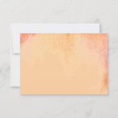 Tropical Freesia Boho Wedding RSVP Kaartje (Achterkant)