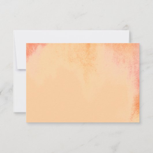 Tropical Freesia Boho Wedding RSVP Kaartje (Achterkant)