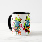 Tropical Frog Mok - Frog Prince Coffee Mok (Voorkant links)