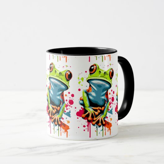 Tropical Frog Mok - Frog Prince Coffee Mok (Voorkant rechts)