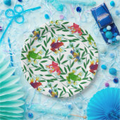 Tropical Frog Oerwoud Papieren Bordje (Feest)