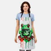 Tropical Frog Schort - Kleurrijke Frog Prince Scho (Gedragen)