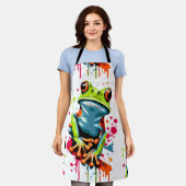 Tropical Frog Schort - Kleurrijke kikkerprins (Gedragen)