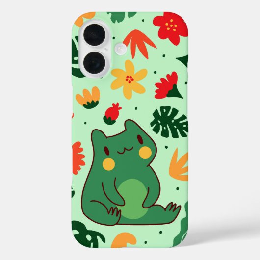Tropical Froggy Oerwoud Joy Case-Mate iPhone Case (Achterkant)