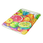 Tropical Fruit Cartoon Art Badmat (Gekanteld)