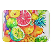 Tropical Fruit Cartoon Art Badmat (Voorkant)