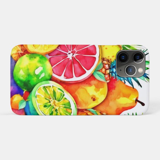 Tropical Fruit Cartoon Art Case-Mate iPhone Case (Achterkant (horizontaal))