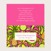 Tropical Fruit Gevouwen Visitekaartjes Custom (Buitenkant ongevouwen)