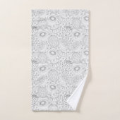 Tropical fruit seamless pattern black and white bad handdoek (Handdoek)