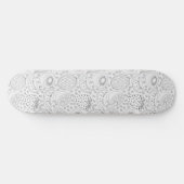 Tropical fruit seamless pattern black and white persoonlijk skateboard (Horizontaal)