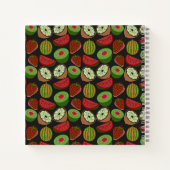 Tropical fruit seamless pattern colorful notitieboek (Achterkant)