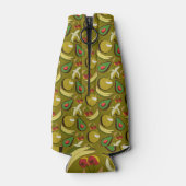 Tropical fruit seamless pattern yellow flesjeskoeler (Achterkant)