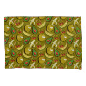 Tropical fruit seamless pattern yellow kussensloop (Voorkant-Links)