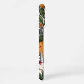 Tropical Fruit Squad | Cute Retro Pineapple Papaya iPhone Hoesje (Rechterkant)