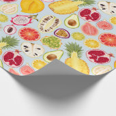 Tropical fruit wrapping paper cadeaupapier (Hoek)