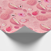 Tropical fruit wrapping paper cadeaupapier (Hoek)
