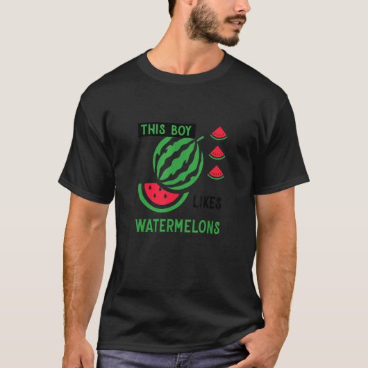 Tropical Fruits Melon Watermelons Summer T-shirt (Voorkant)