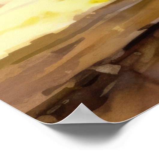 Tropical Fruits Paradise Waterverf Poster (Hoek)