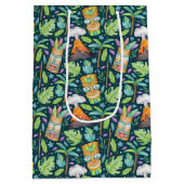Tropical Fun Oerwoud Tiki Volcano Medium Cadeauzakje (Achterkant)