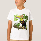 Tropical Fun Toucan Oerwoud Explorer T-shirt (Voorkant)