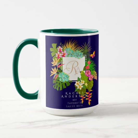 Tropical Garden Monogram Marine Mok (Links)